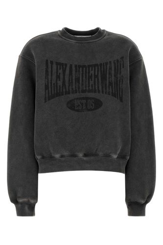Charcoal Cotton Blend Oversize Sweatshirt - Alexander Wang - Modalova