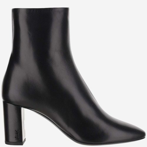 Lou Heeled Ankle Boots - Saint Laurent - Modalova