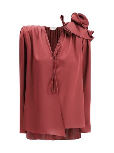 Silk Blouse With Rose Detail - Magda Butrym - Modalova