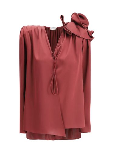 Silk Blouse With Rose Detail - Magda Butrym - Modalova