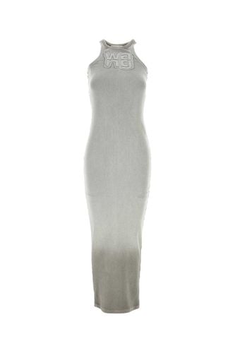 Grey Stretch Cotton Dress - T by Alexander Wang - Modalova