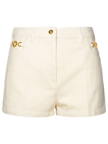 Patou Ivory Cotton Mini Shorts - Patou - Modalova