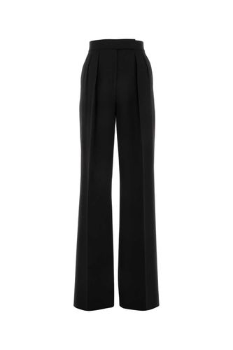 Black Stretch Wool Karub Wide-leg Pantâ - Max Mara Pianoforte - Modalova