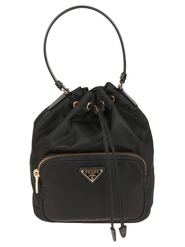 Prada Logo Plaque Bucket Bag - Prada - Modalova