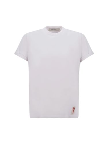 Cotton T-shirt With Stamp Detail - Golden Goose - Modalova