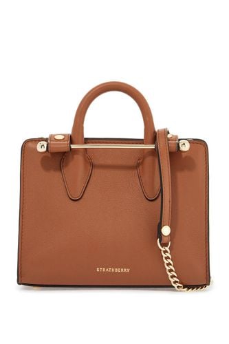 Nano Tote In Chestnut Calf Leather - Strathberry - Modalova