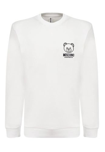Teddy Bear Detailed Crewneck Sweatshirt - Moschino - Modalova
