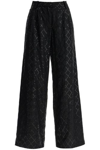 Wide Pants With Sequins - Rotate by Birger Christensen - Modalova