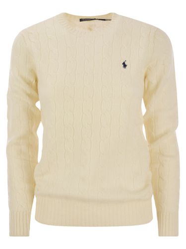 Cream Wool And Cashmere Braided Sweater - Polo Ralph Lauren - Modalova
