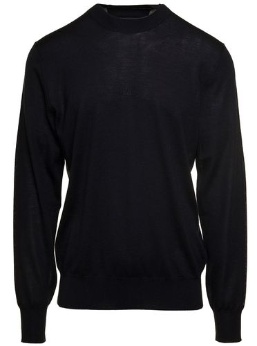 Crewneck Pullover With Tonal Logo Embroidery - Givenchy - Modalova