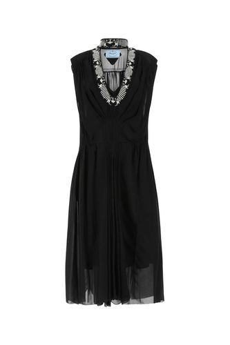 Prada Black Viscose Dress - Prada - Modalova