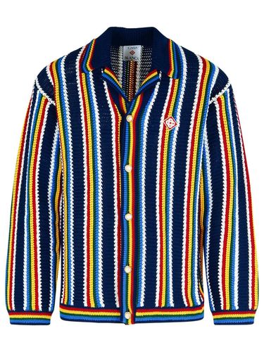 Casablanca Stripe Crochet Shirt - Casablanca - Modalova