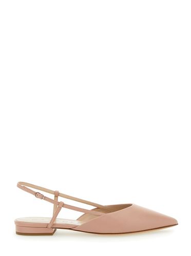 Slingback With Straps In Leather Woman - Casadei - Modalova