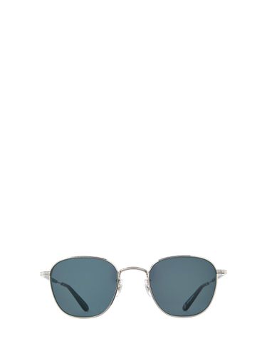 World Sun Silver-/-flat Blue Smoke Sunglasses - Garrett Leight - Modalova