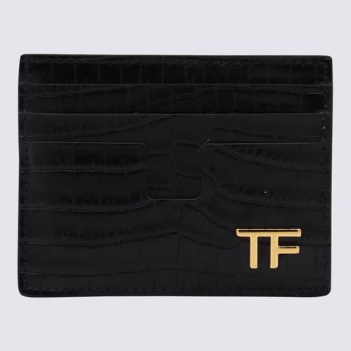 Tom Ford Black Leather Card Holder - Tom Ford - Modalova