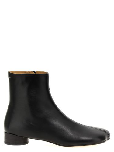 Leather Ankle Boots - MM6 Maison Margiela - Modalova