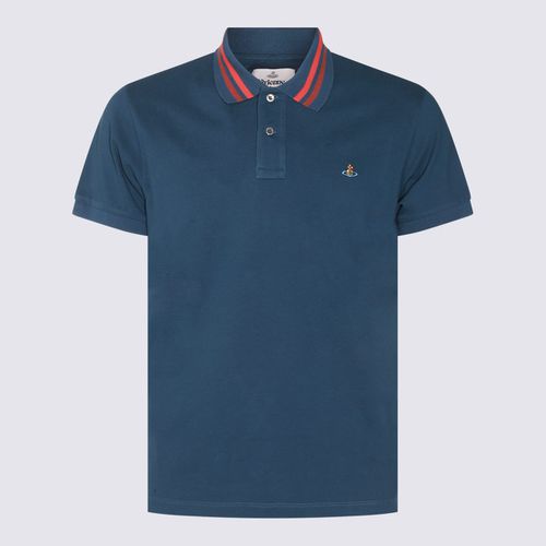 Blue Cotton Polo Shirt - Vivienne Westwood - Modalova