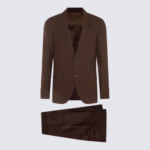 Lardini Brown Wool Suits - Lardini - Modalova
