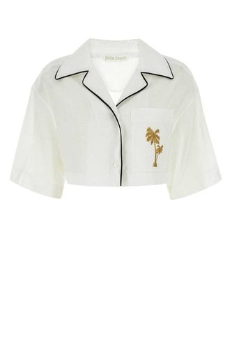 Palm Angels Linen Shirt - Palm Angels - Modalova