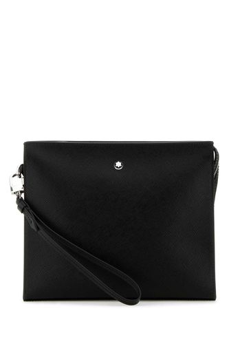 Black Leather Sartorial Clutch - Montblanc - Modalova