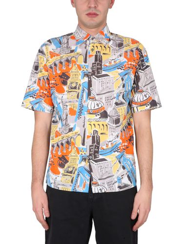 Moschino City Print Shirt - Moschino - Modalova