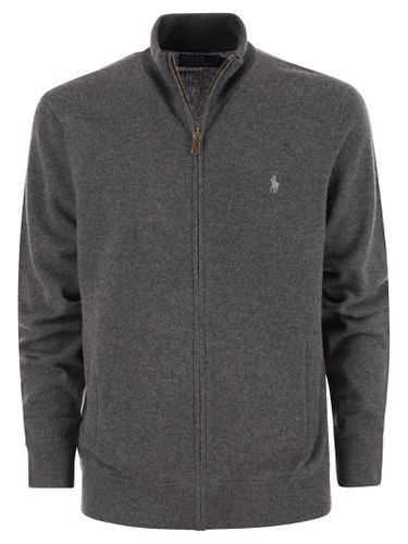 Long Sleeve Full Zip Sweater - Polo Ralph Lauren - Modalova