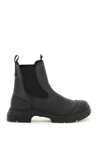 Recycled Rubber Chelsea Ankle Boots - Ganni - Modalova