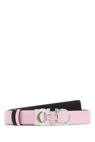 Pink Leather Reversible Belt - Ferragamo - Modalova
