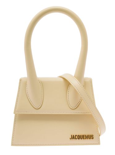 Le Chiquito Moyen Cream White Handbag In Leather Woman - Jacquemus - Modalova