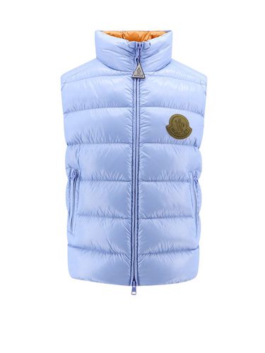 Logo Patch Zip-up Padded Vest100% Polyamide - Moncler - Modalova