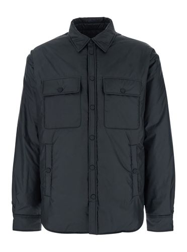 Down Filled Jacket With Logo Applied On The Back In Tech Fabric Man - Dsquared2 - Modalova