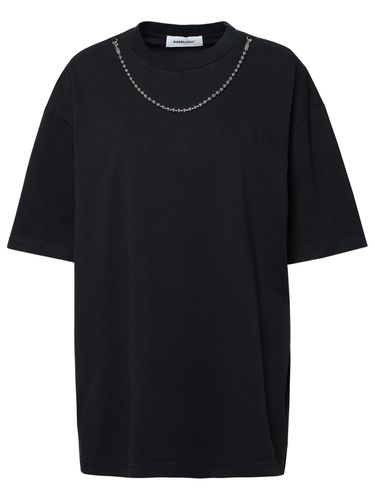 AMBUSH Black Cotton T-shirt - AMBUSH - Modalova