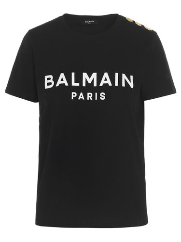 Balmain Logo Print T-shirt - Balmain - Modalova