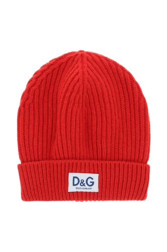 Dolce & Gabbana Ribbed Wool Beanie - Dolce & Gabbana - Modalova