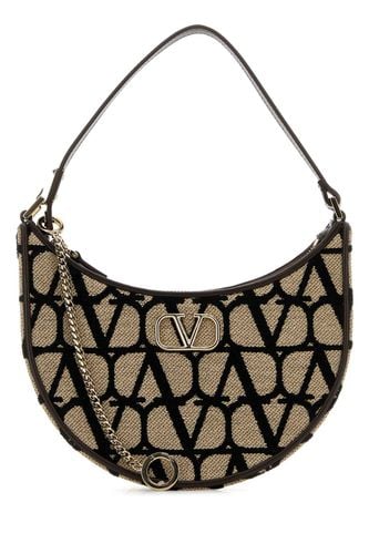 Embroidered Canvas Shoulder Bag - Valentino Garavani - Modalova