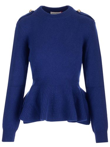 Knitted Peplum Sweater - Alexander McQueen - Modalova