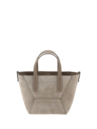 Suede Shoulder Bag - Brunello Cucinelli - Modalova