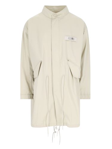 MM6 Maison Margiela Logo Trench - MM6 Maison Margiela - Modalova