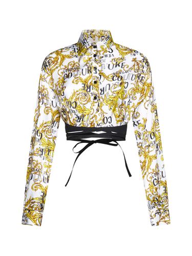 Logo Baroque Shirt - Versace Jeans Couture - Modalova