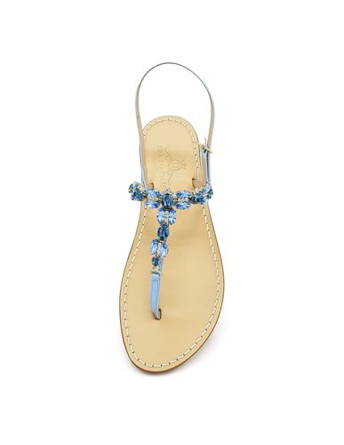 Napoli Light Blue Jewel Sandals - Dea Sandals - Modalova