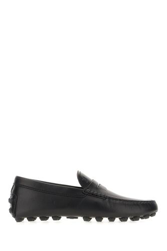 Black Leather Macro Gommino Loafers - Tod's - Modalova