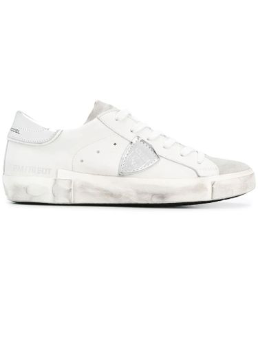 Prsx Low-top Sneakers In Leather, Silver - Philippe Model - Modalova