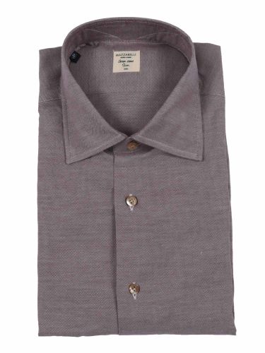 Oxford Cotton Slim Fit Shirt - Mazzarelli - Modalova