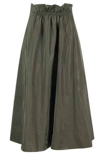 Aspesi Long Green Gathered Skirt - Aspesi - Modalova