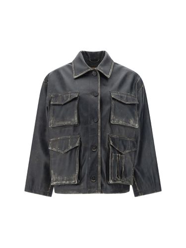 Golden Goose Leather Jacket - Golden Goose - Modalova