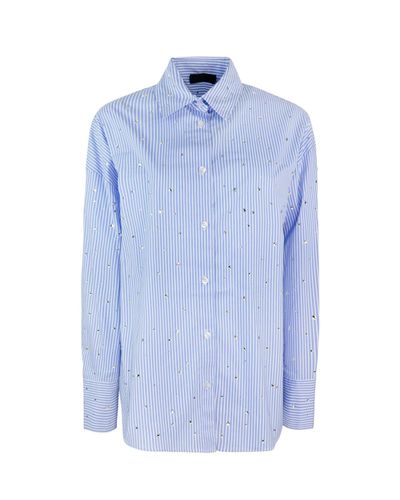 Liu-Jo Embellished Pinstriped Shirt - Liu-Jo - Modalova