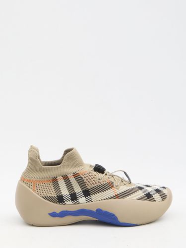 Check Knit Neptune Sneakers - Burberry - Modalova