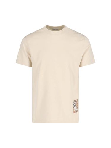 Burberry Cream Cotton T-shirt - Burberry - Modalova