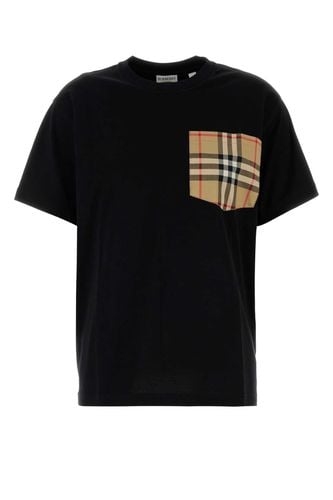 Burberry Black Cotton T-shirt - Burberry - Modalova