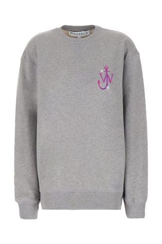 J. W. Anderson Melange Grey Cotton Oversize Sweatshirt - J.W. Anderson - Modalova